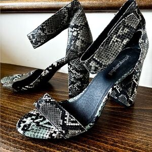Snakeskin Patterned Heals by Jeffery Campbell